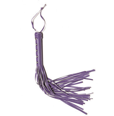 The Disciplinarian Riveted Flogger - Purple