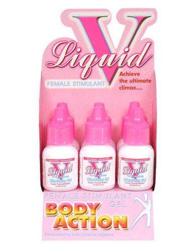 Liquid V for Women Female Stimulating Gel - 6 Pack Display