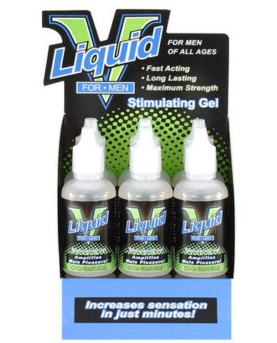 Liqud V for Men Male Stimulating Gel - 6 Pack Display