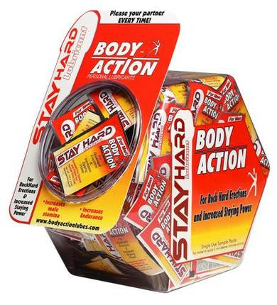 Stay Hard Climax Control Lubricant - 144 Foil Packets With Display