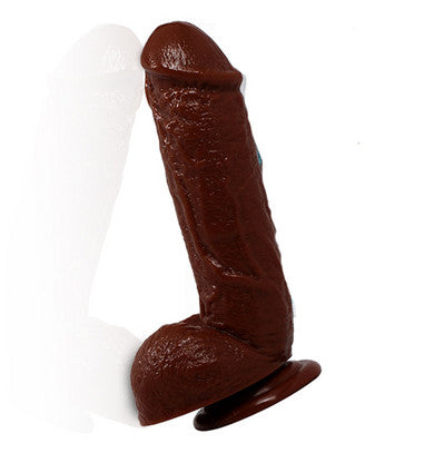 Hard Steel 8.5-Inch Cock - Brown