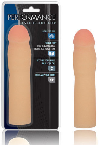 Performance 1.5-Inch Cock Xtender - Beige